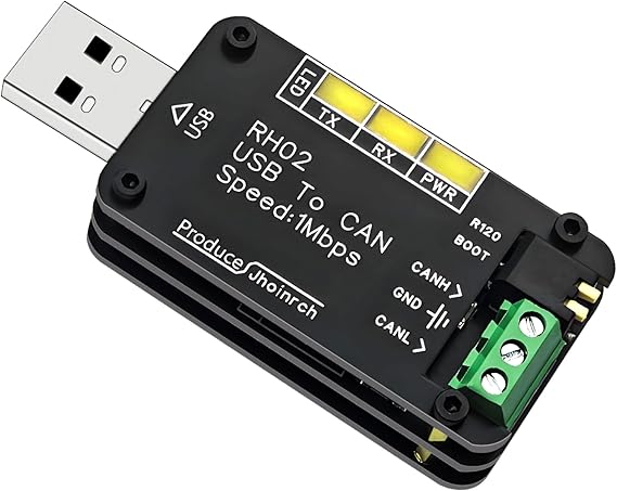 USB to CAN Bus Converter Adapter Up to 1Mps | Based on CANable, Built-in Multi-Protection Circuits for Automotive Signal Processing/Servo Debugging and Other Scenarios