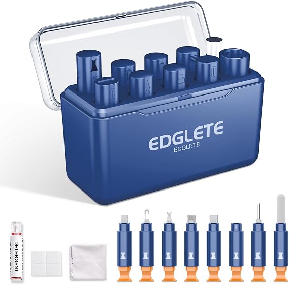 iPhone Cleaning Kit for Charging Port Cell Phone USB C, Dark Blue