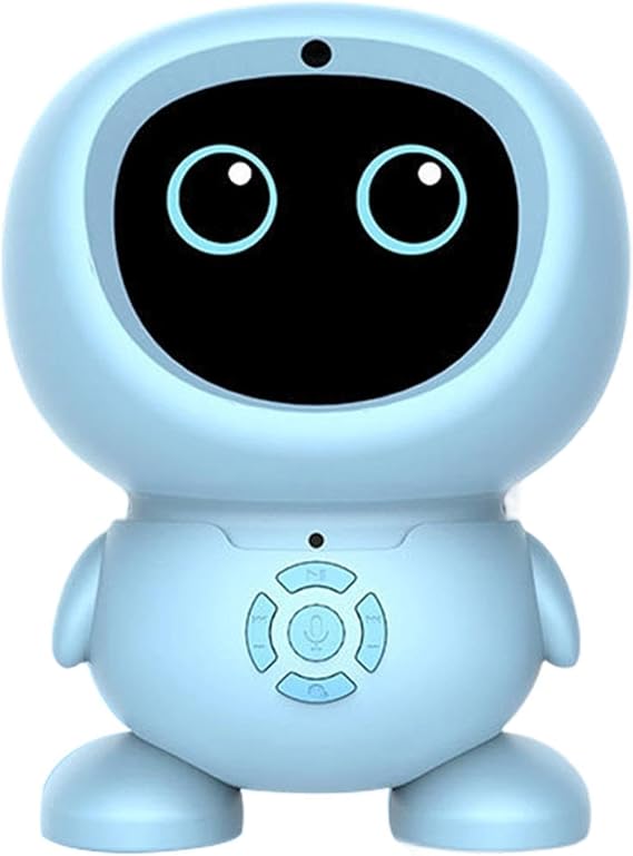 AI Children's Smart Robot, Enhanced Learning Companion, 10cm, Children Portable Sound Machine, Smart Learning Robot, Voice Response, for Home School Birthday Gift Use