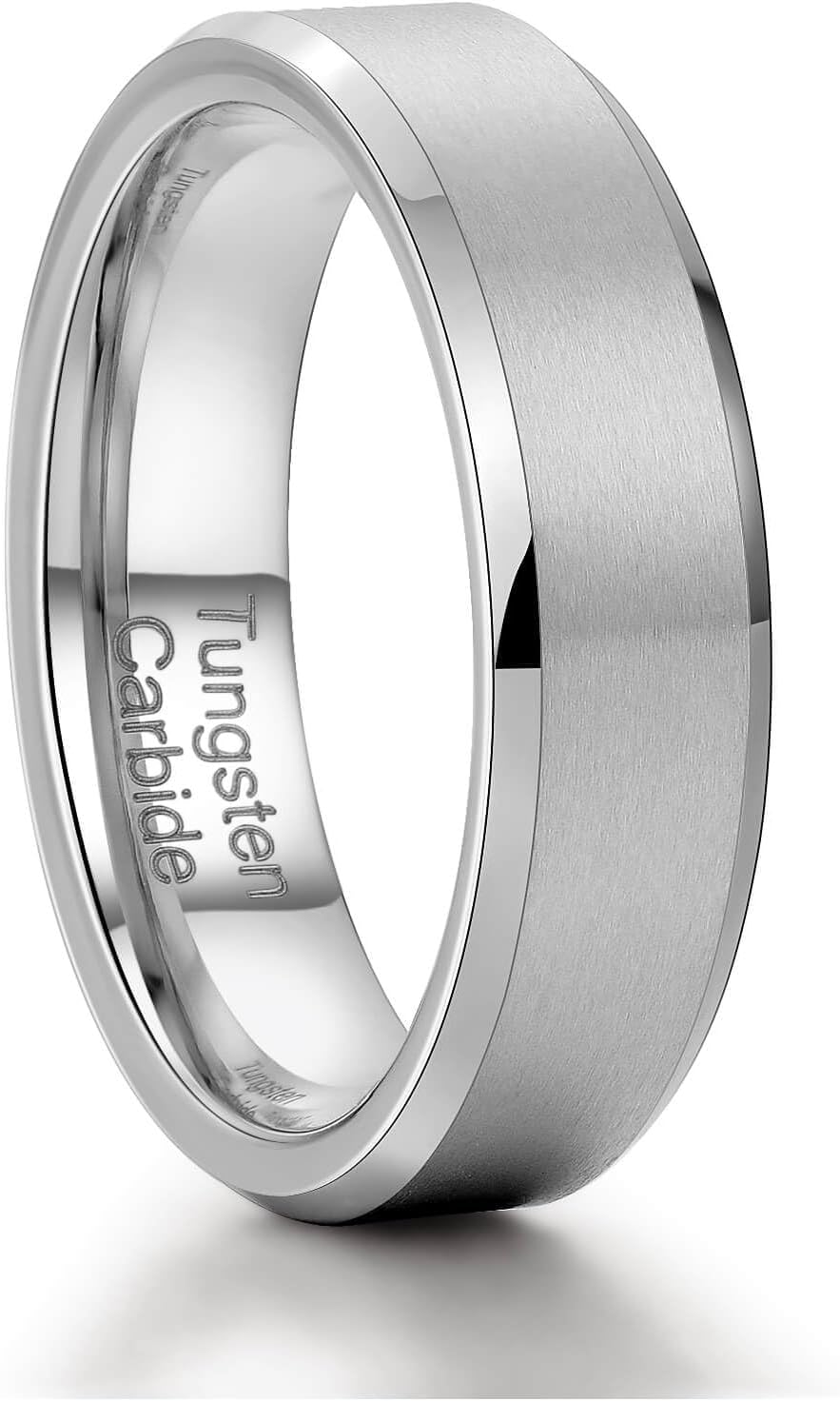 Mens Wedding Rings, Mens Tungsten Rings, 6mm and 8mm, Comfort Matte Mens Wedding Rings, Comfort Fit