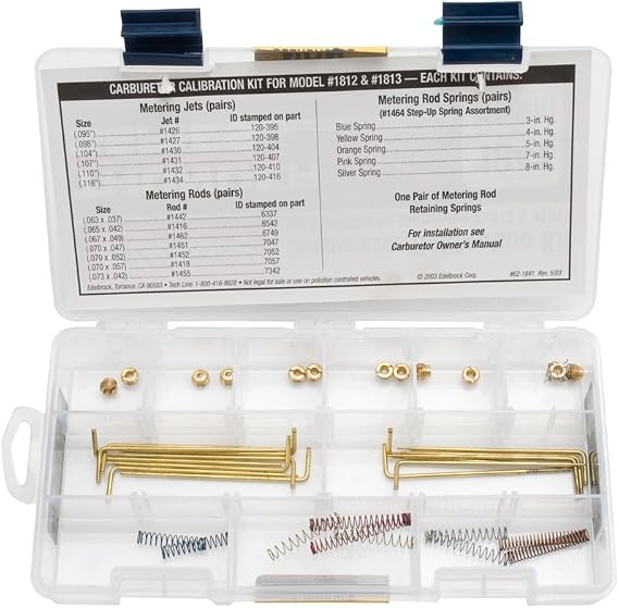 Edelbrock 1841 Thunder Series AVS Carburetor Calibration Kit