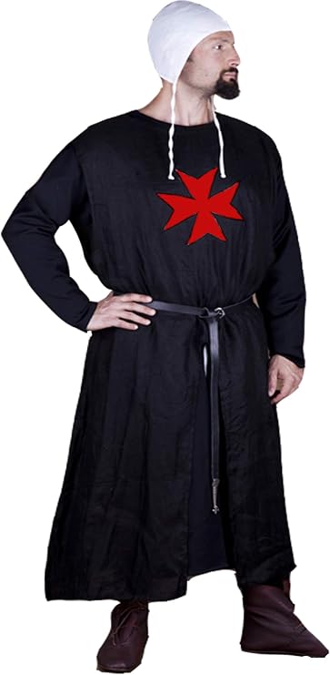 SUNLEXA Medieval Knight Tunic Templar Surcoat LARP Men Costumes Renaissance Tabard SCA (S-6XL)