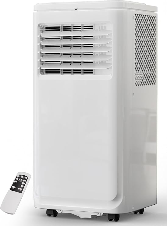 MEPTY 10000btu Portable AC Unit, Portable Air Conditioners with 24H Timer Dehumidifier, Cools Room up to 450 sq.ft, Room Air Conditioners with Auto-evaporation System for Bedroom