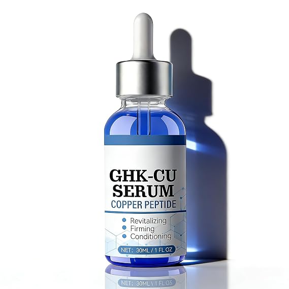 Copper Peptides Serum with GHK-Cu - Anti-Aging Facial Serum for Skin Firming & Smooth Texture, Hydrating Peptide Complex for a Healthy-Looking, Refreshed Complexion (1 Floz, 1 Pack)