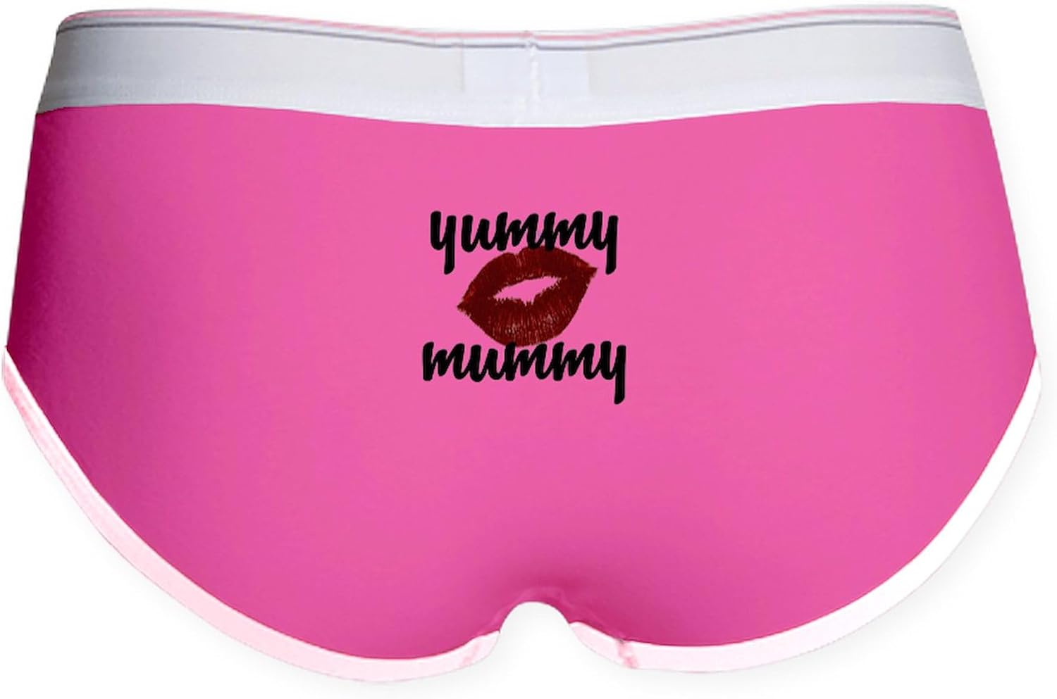 CafePress yummy mummy Womens Boy Brief Womens Boy Brief, Boyshort Panty Underwear with Novelty Design