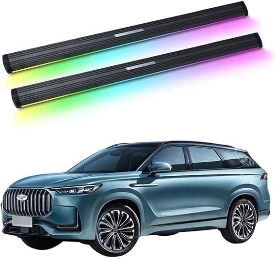 Compatible for Chery Tiggo 9 2023 Up, Premium Electric Retractable Side Steps for Trucks Or SUVs,Auto-Deployable Running Boards with Sleek Design, Enhanced Vehicle Accessibility