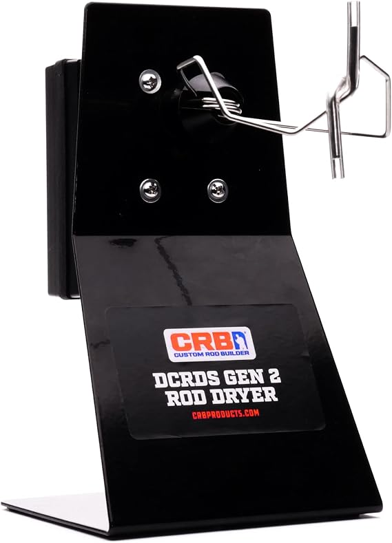 CRB Gen 2 Variable Speed Rod Dryer - 15-45 RPM Adjustable 24V DC Motor with Wire Chuck & Stand - Ideal for Smooth Epoxy Finishes in Rod Building