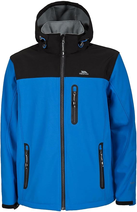 Trespass Mens Hebron Waterproof Softshell Jacket (XXS) (Bright Blue)