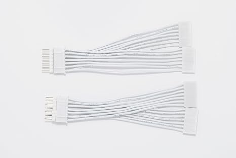 Litcessory Extension Cables & Connectors for Cync [C by GE] Light Strips | Splitter (2 Pack, White)