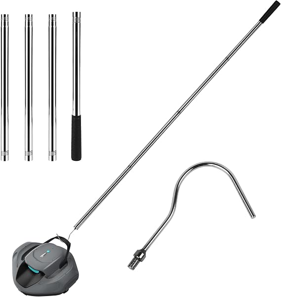 Pool Cleaning Pole 68 Inches Pool Accessories Hook with Telescopic Pool Pole for Grabbing The Pool Cleaner Pool Robot Vacuum Robotic Pool Cleaner Retrieval Hook