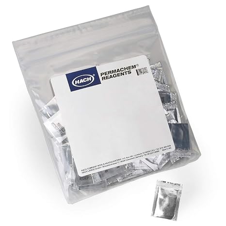 Hach DPD Free Chlorine Reagent Powder Pillows, 5 mL, Pack of 50, 2197846 | Range 3.5 mg/L Cl2, USEPA Accepted Method 8021, Drinking Water & Wastewater Analysis, For Use with Colorimeter
