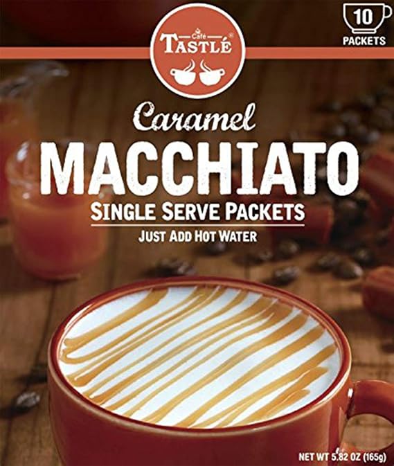 Cafe Tastle Single Serve Caramel Macchiato Coffee, 10 Count