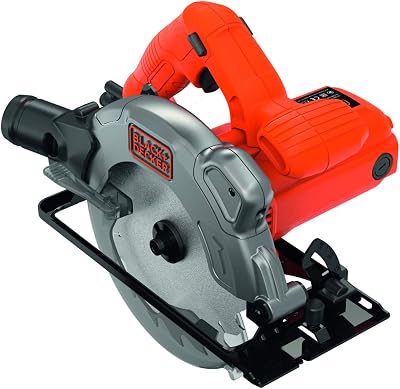 BLACKDECKER CS1250L-QS CS1250L-QS-Sierra Circular 1.250W 190mm con guia laser, OrangeBlack, 1250