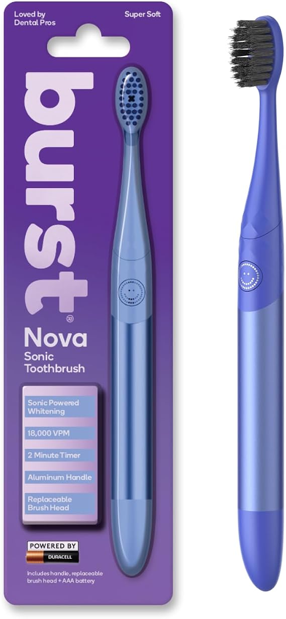 Burst Nova Toothbrush (Blue) | Sonic Powered Teeth Whitening
