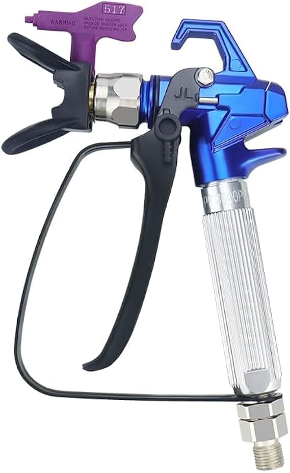 Airless Paint Spray Gun Sprayer High Pressure 3600 PSI 517 Nozzle Tip