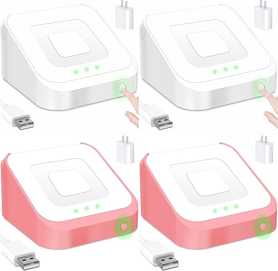 Dock for Square Reader 2nd Generation, Holder Stand for Square Reader 2nd Generation, Smart Anti-Sleep Button, Anti-Slip Base Dock (Cable & Wall Charger, NO Reader