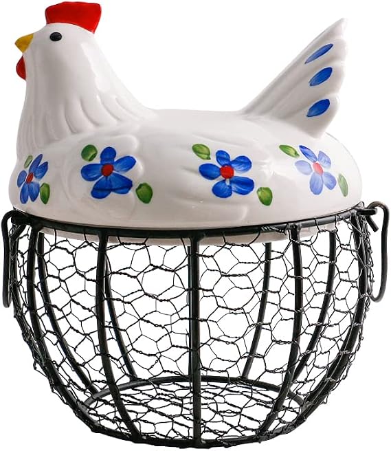 Farmhouse Style Egg Storage Basket/Decorative Kitchen Storage Baskets