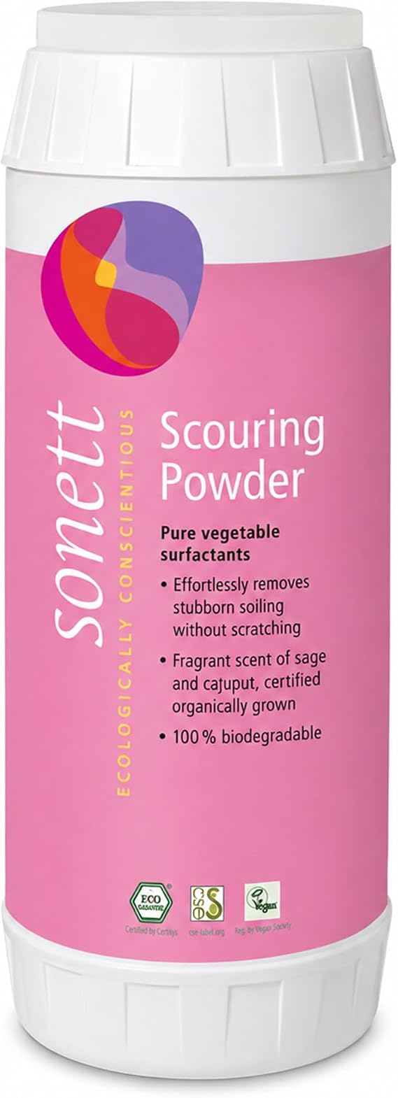 Sonett Scouring Powder Organic - Biodegradable Cleaner, 16 oz (Pack of 1)