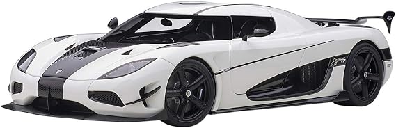 Auto Art Models Koenigsegg Agera RS White and Carbon Black 118 Model Car by Autoart 79021