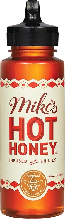 Mikes Hot Honey, 12 oz Squeeze Bottle (1 Pack), Honey with a Kick, Sweetness & Heat, 100% Pure Honey, Shelf-Stable, Gluten-Free & Paleo