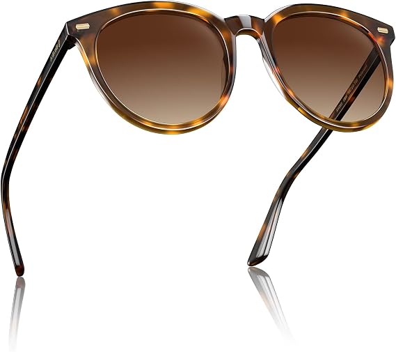 AVAWAY Fashion Sunglasses for Women Polarised UV Protection Ladies Eyewear for Photography Wandern Travelling Driving,Category 3 AV203