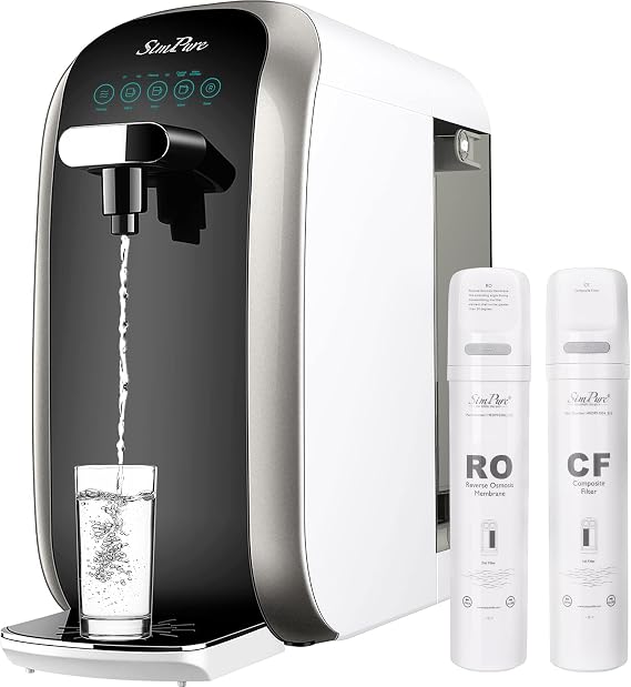 SimPure Y7P-BW Countertop Reverse Osmosis System ( with One Extra Replacement Cartridge)