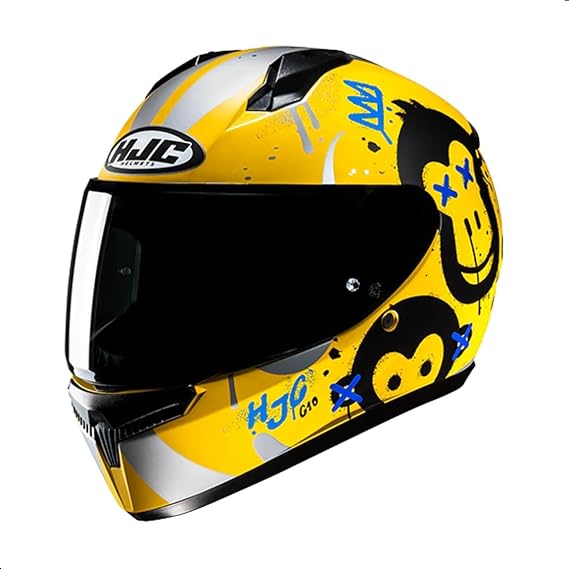 HJC C10 Geti Full Face Motorcycle Helmet with HJ-34P Pinlock Shield, DOT Approved (MC3HSF, -Small)