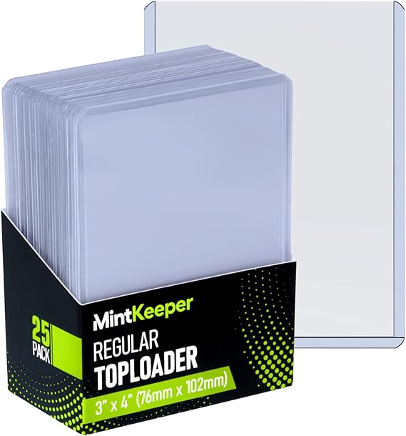 Top loaders Clear Hard Card 35pt Sleeves Compatible with Pokemon, Sports and MTG Toploaders (25 Pack)