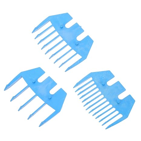 3Pcs Professional Sheep Shear Guide Attachment Plastic Trimmer Guide for Precise Shearing Anti-Injury Design for Goat and Lamb Grooming