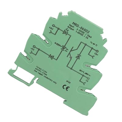 6.2mm DIN Rail Solid State Relay Module, 4-32VDC Input, Normally Open Ultra Thin Relay with LED Indicator