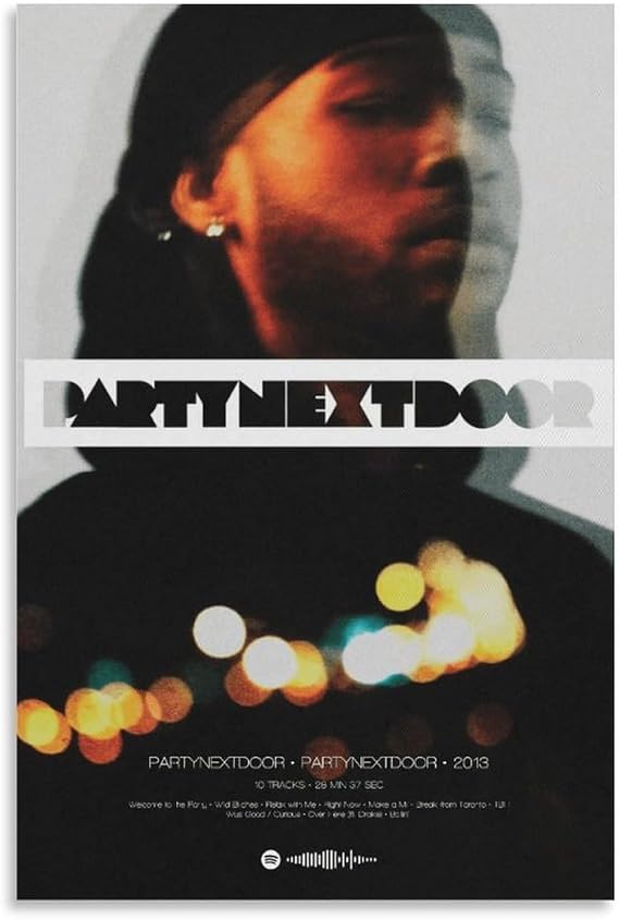 Partynextdoor Posters & Prints on Canvas Wall Art Poster for Room Decor Unframe:16x24inch(40x60cm)
