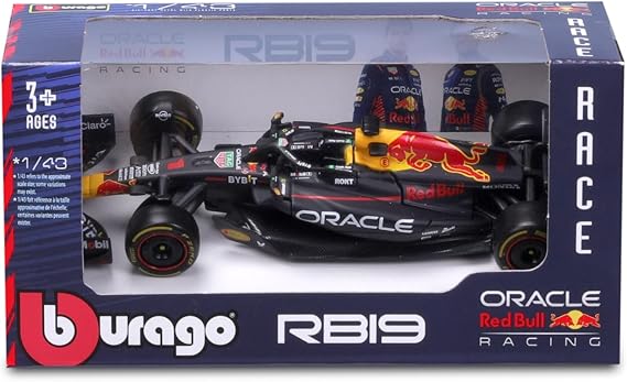 Bburago 1:43 F1 RB19#1 Red Bull Racing Max Verstappen 2023 Champion Die Cast New Alloy Car Formula 1 1/43 Diecast Model for Collection Gift Honda RBR Oracle