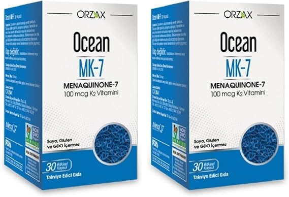 Orzax Ocean Vitamin K2 (Mk-7) 30 Hard Kapsül (2 paketi)