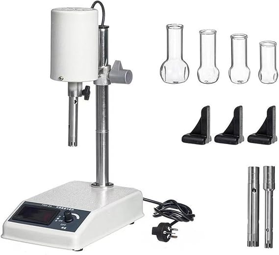 Laboratory Homogenizer Adjustable,Adjustable High-Speed Disperser Homogenizer for Efficient Mixing, Emulsification and Extraction in Laboratory Settings