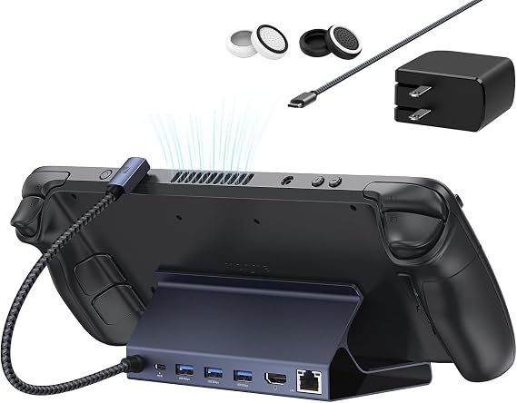 iVANKY 4K@144Hz Steam Deck Dock, for ASUS ROG Ally X/Legion Go/MSI Claw