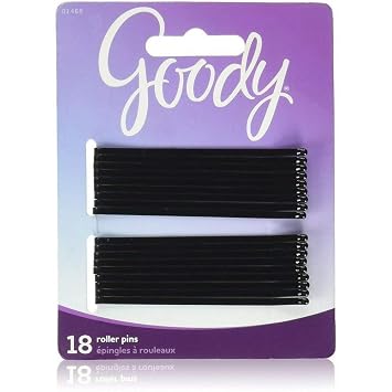 Goody Black Roller Pins, 3 inches 18 ea