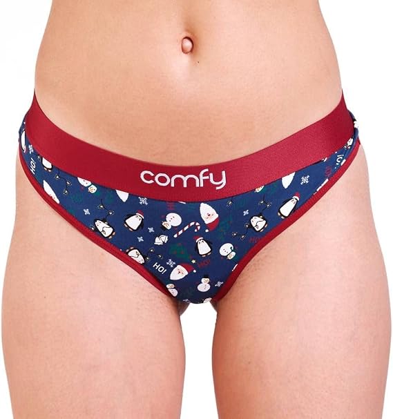 Comfyballs Womens Cotton String - Christmas Blue