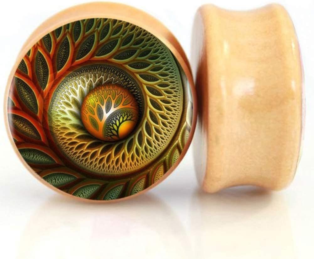 Wood Ear Gauges Plugs And Tunnels 8mm-25m Ear Stretcher Expander Saddle Plug Piercing Jewelry