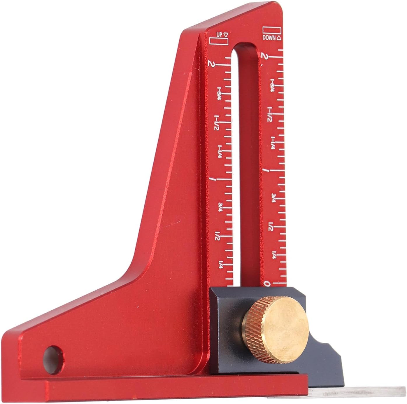 Woodworking Height Depth Measurement Tools 0‑2 Inch Table Saw Depth Ruler Measurement Ruler Woodworking Setting for Saw Table and Ruler Trimming Machine