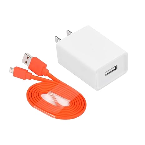 Replacement USB Fast Wall Charger Power Cable Cord & Adapter Compatible with JBL Charge 3, Charge 2, Flip 4, Pulse 2, Flip 2, Flip 3, Pulse, Go, Clip Plus, Clip, Micro II, Trip, Charge Speaker