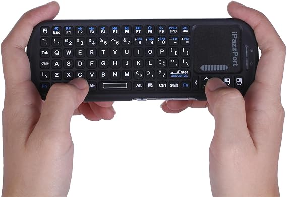 iPazzPort 2.4G Mini Wireless Keyboard with Touchpad Mouse Combo