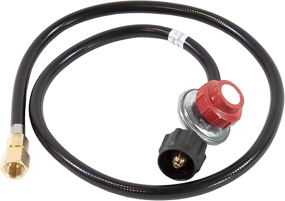 Celestial Propane High Pressure Adjustable Regulator (0-20 PSI) for Gas Fire Pit Burners, 1/2" NPT Threads, Ensures Large and Vibrant Flames on Your DIY Fire Pit
