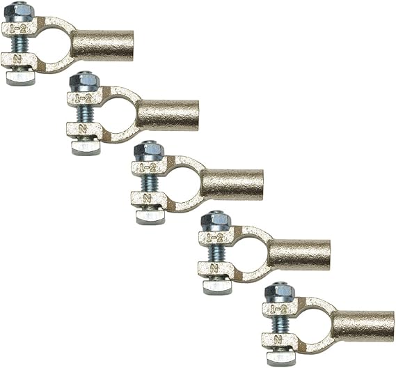 1 & 2 Ga Neg. Battery Cable Terminal Pack Of 5