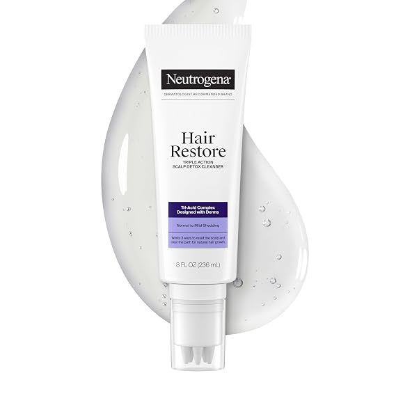 Neutrogena Hair Restore Triple Action Scalp Detox Cleanser, 8 fl. oz