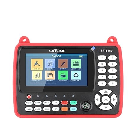 DVB-S2 DVB-T/T2 DVB-C Combo Better Satlink 6980 Digital Satellite Meter Finder H.265