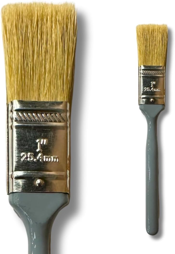 Adam Lashley 1 Inch Landscape Brush, Natural Hog Bristle for Wet on Wet Painting