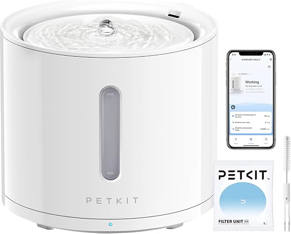 PETKIT EVERSWEET Solo 2 Cat Water Fountain Ultra Quiet Wireless Pump