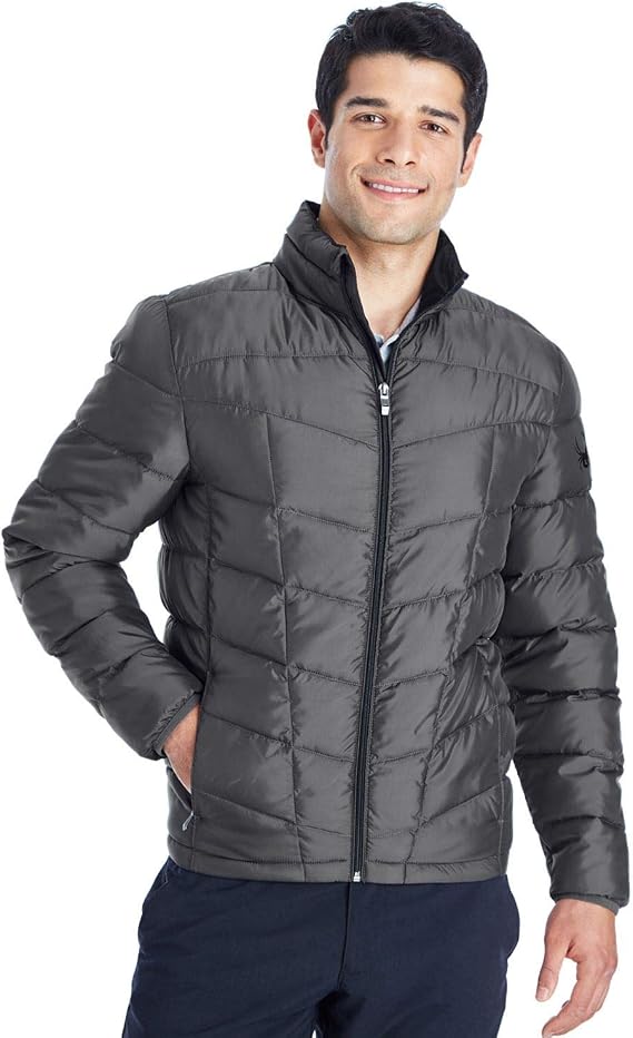 Spyder Men's Pelmo Insulated Puffer Jacket M POLAR/ BLACK