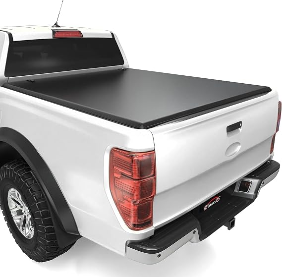 Tri-Fold Tonneau Cover fits Ford F150 04-26/Mark LT 06-14 5.5ft Bed | F150 5.5ft tonneau cover; Weather-resistant construction; soft tri-fold design; Secure fit; No-drill install