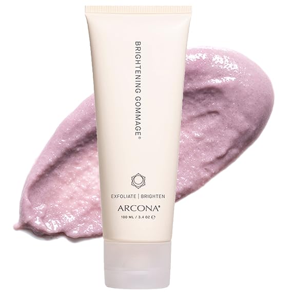 ARCONA Brightening Gommage Exfoliator 3.38 Fl Oz | Vitamin C Face Scrub | Evens Skin Tone, Refines Texture, Antioxidant-Powered Skincare